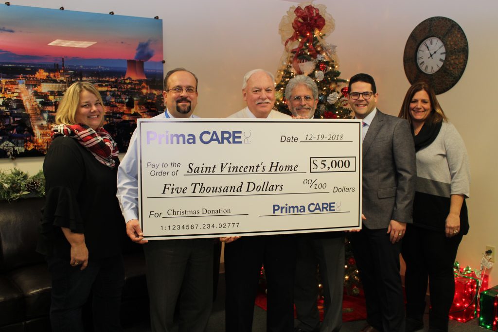 Prima CARE Raises $5,000 for Saint Vincent's